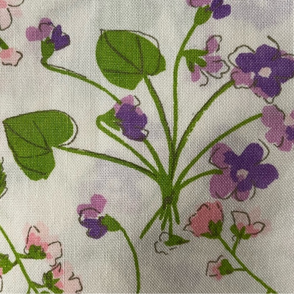 Vintage Vera Neumann Floral Napkin Cotton Linens Set Vintage MCM Flower 70s 60s - Picture 8 of 15